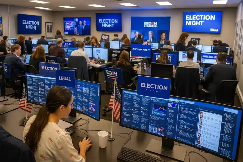 Factores clave de comunicación para Elecciones Municipales. War Room en la noche electoral de unas Elecciones