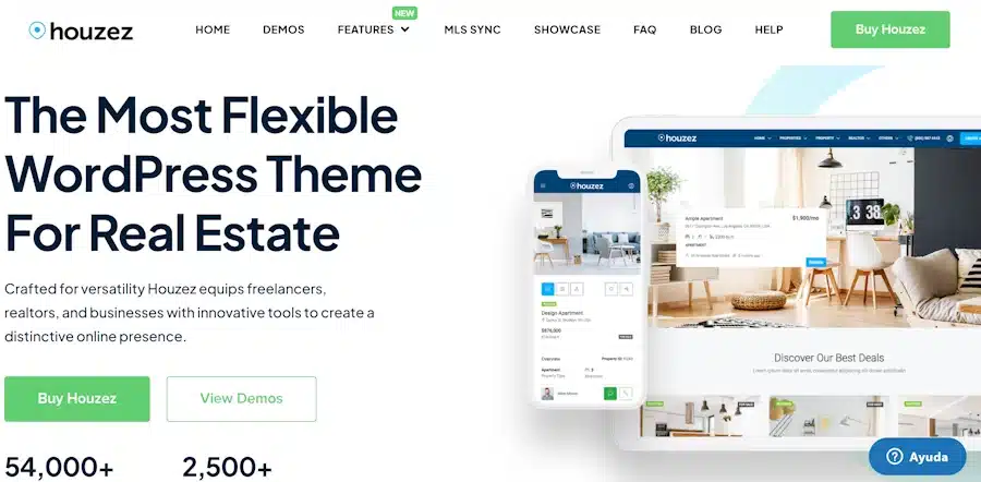 Houzez. Plantilla inmobiliaria para WordPress